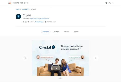 
                            3. Crystal - Google Chrome