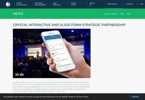 
                            6. Crystal Interactive announces partnership with audience engagement ...