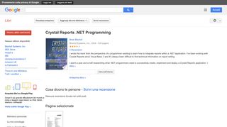 
                            10. Crystal Reports .NET Programming