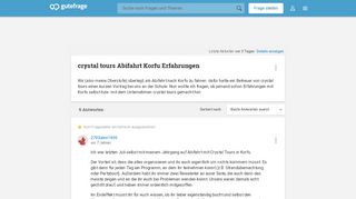 
                            7. crystal tours Abifahrt Korfu Erfahrungen (Schule, Alkohol, Abitur ...