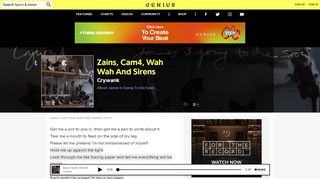 
                            11. Crywank – Zains, Cam4, Wah Wah And Sirens Lyrics | Genius Lyrics