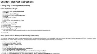 
                            2. CS 2334: Web-Cat Instructions
