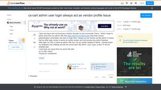 
                            6. cs-cart admin user login always act as vendor profile Issue ...