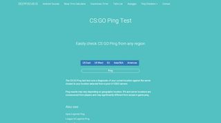 
                            6. CS GO Ping Test - Deepfocus.io