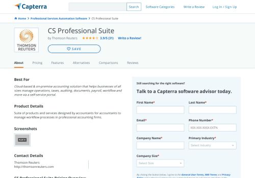 
                            5. CS Professional Suite Reviews and Pricing - 2019 - Capterra