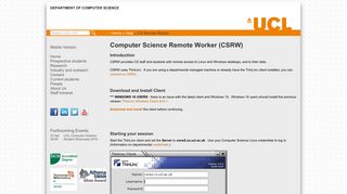 
                            4. CS Remote Worker - UCL Computer Science