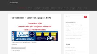 
                            1. Cs turbinado - Login cs de teste venda de cs login teste cs claro