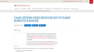 
                            12. CS2N Offers Free Resources to Earn Robotics Badge - Scouting Wire ...
