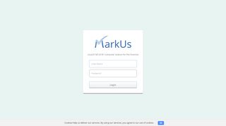 
                            4. CSC A20 - MarkUs - login