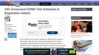 
                            12. CSC Announced COMEX Test Schedules & Registration Details ...