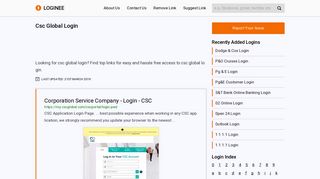 
                            3. Csc Global Login