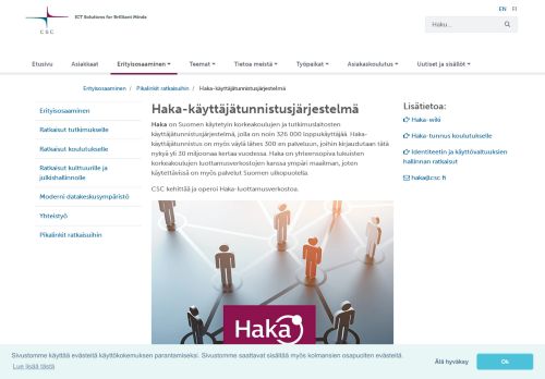 
                            4. CSC - Haka-käyttäjätunnistusjärjestelmä