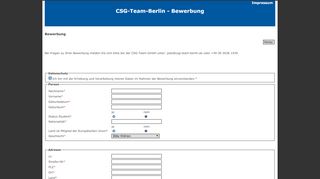 
                            3. CSG-Team-Berlin - Bewerbung