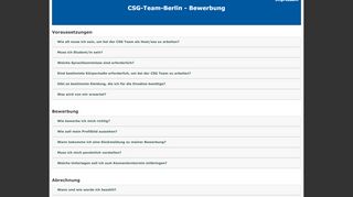 
                            6. CSG-Team-Berlin - FAQ Jobs