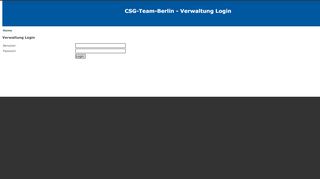 
                            2. CSG-Team-Berlin - Verwaltung Login