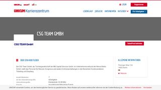 
                            12. CSG Team GmbH | UNICUM Karrierezentrum