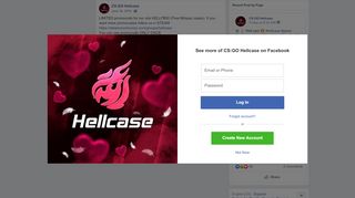 
                            5. CS:GO Hellcase - LIMITED promocode for our site HELLFB50 ...