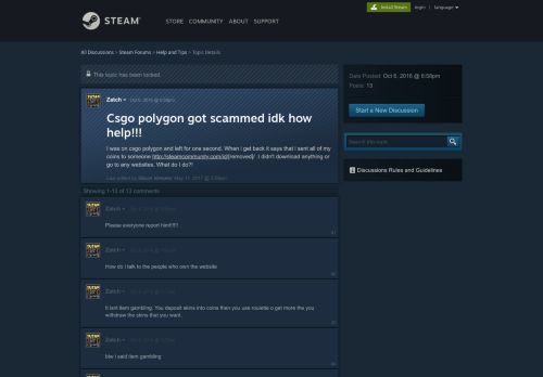 
                            13. Csgo polygon got scammed idk how help!!! :: Help and Tips - Steam ...