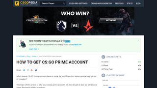 
                            6. CS:GO Prime Account Matchmaking: What Is It And How To Get It