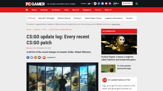 
                            9. CS:GO update log: Every recent CS:GO patch | PC Gamer