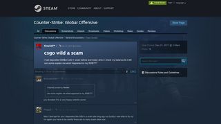 
                            2. csgo wild a scam :: Counter-Strike: Global Offensive General ...