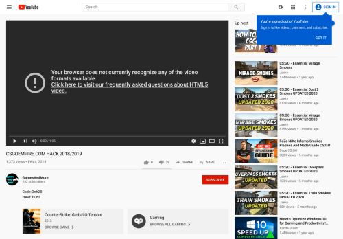 
                            6. CSGOEMPIRE.COM HACK 2018/2019 - YouTube
