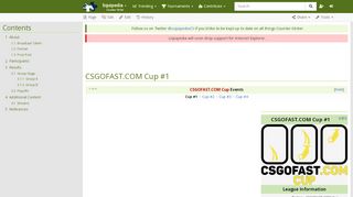 
                            10. CSGOFAST.COM Cup #1 - Liquipedia Counter-Strike Wiki