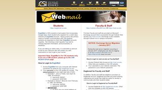
                            2. CSI Webmail - College of Southern Idaho