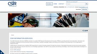 
                            4. CSIR Information services | CSIR