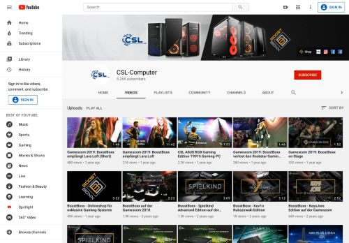 
                            12. CSL-Computer - YouTube