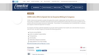 
                            11. CSMS Joins AMA to Speak Out on Surprise Billing to Congress ...