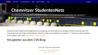 
                            1. CSN – Chemnitzer Studentennetz - TU Chemnitz
