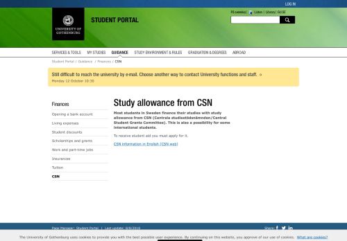 
                            13. CSN – Student Portal