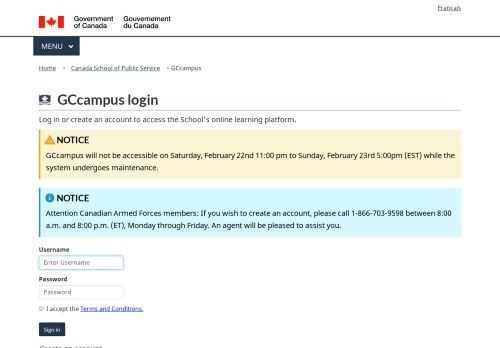 
                            1. CSPS Learning Portal - Login