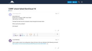 
                            8. CSRF check failed OwnCloud 10 - Server - ownCloud Central