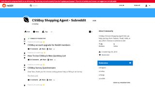 
                            3. CSSBuy Shopping Agent - Subreddit
