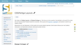 
                            2. CSS/fertige Layouts – SELFHTML-Wiki