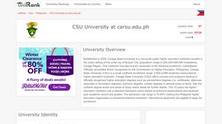 
                            11. CSU University at carsu.edu.ph | Ranking & Review - uniRank