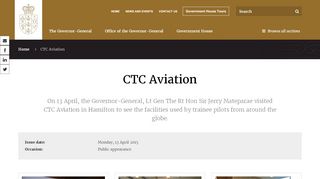 
                            7. CTC Aviation - The Governor-General of New Zealand