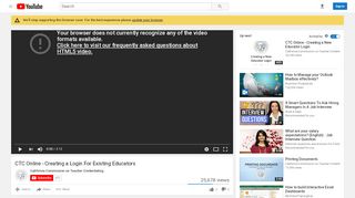 
                            10. CTC Online - Creating a Login For Existing Educators - YouTube