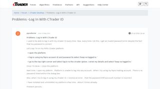 
                            7. cTDN Forum - Problems -Log In With CTrader ID