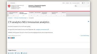 
                            2. cti-analytics - Innosuisse