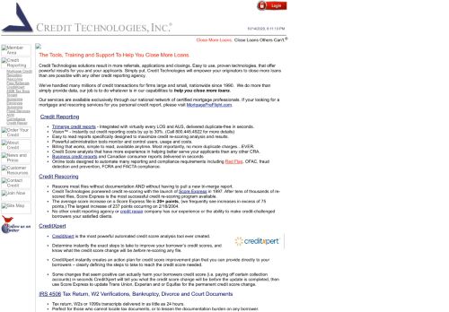 
                            5. CTI Credit Technologies, Inc. - Mortgage Credit Reporting and ...