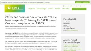 
                            11. CTI für SAP Business One - coresuite CTI, die herausragende CTI ...