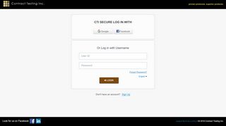 
                            1. CTI Secure Log in - Contract Testing