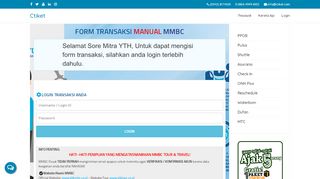 
                            13. Ctiket.com - Form Transaksi Manual