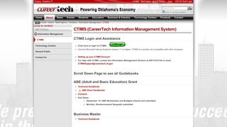 
                            11. CTIMS (CareerTech Information Management System) — CareerTech ...