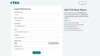 
                            3. CTOS Identity - Login