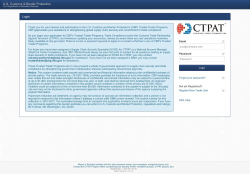 
                            13. CTPAT web - Homeland Security