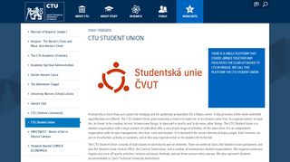 
                            4. CTU Student Union - Public web - Czech technical university in ...